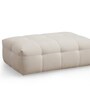 Modern Footstool Beige 0