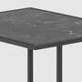Beistelltisch MDF Marmor Dekor Schwarz 4