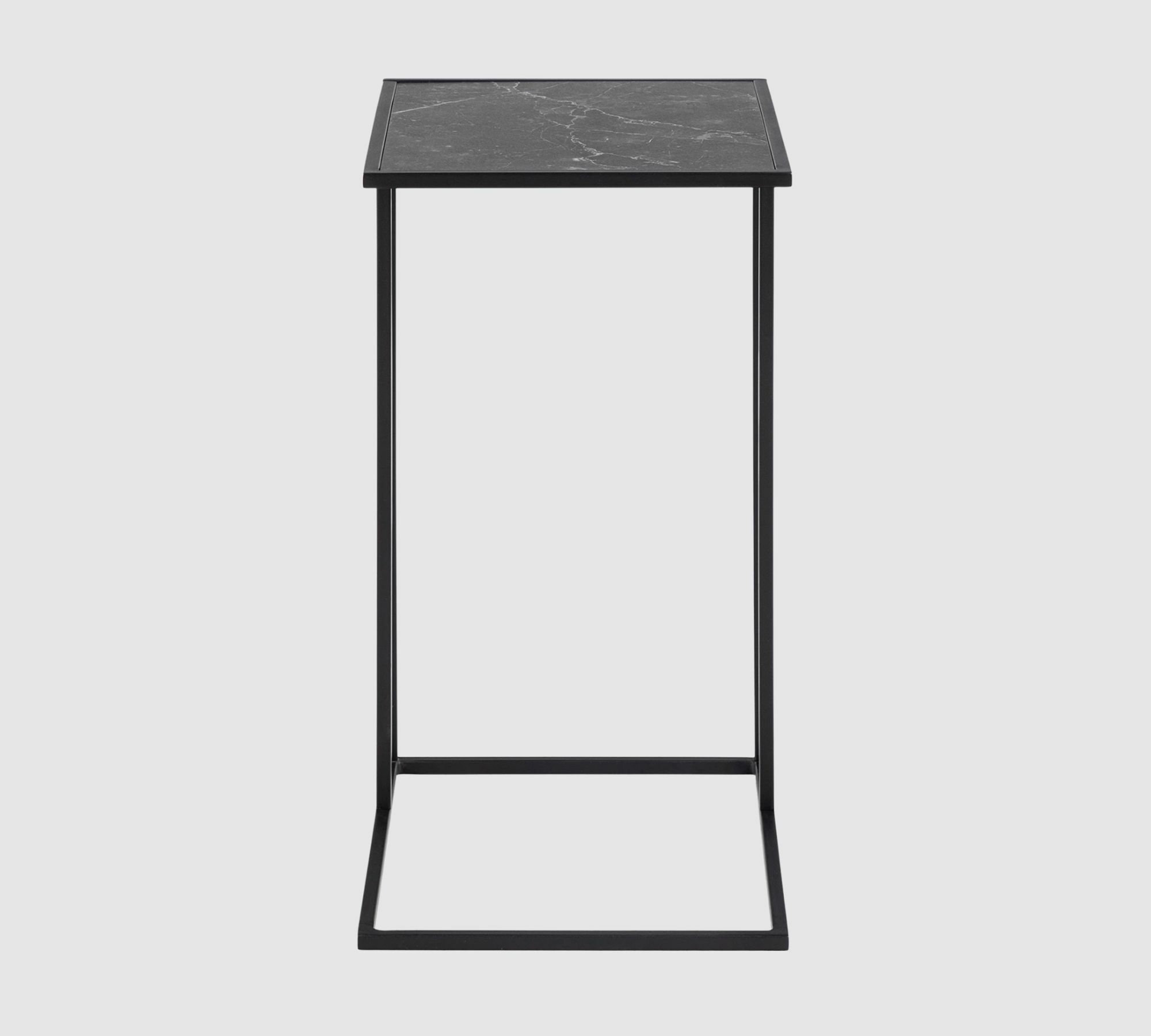 Beistelltisch MDF Marmor Dekor Schwarz 5