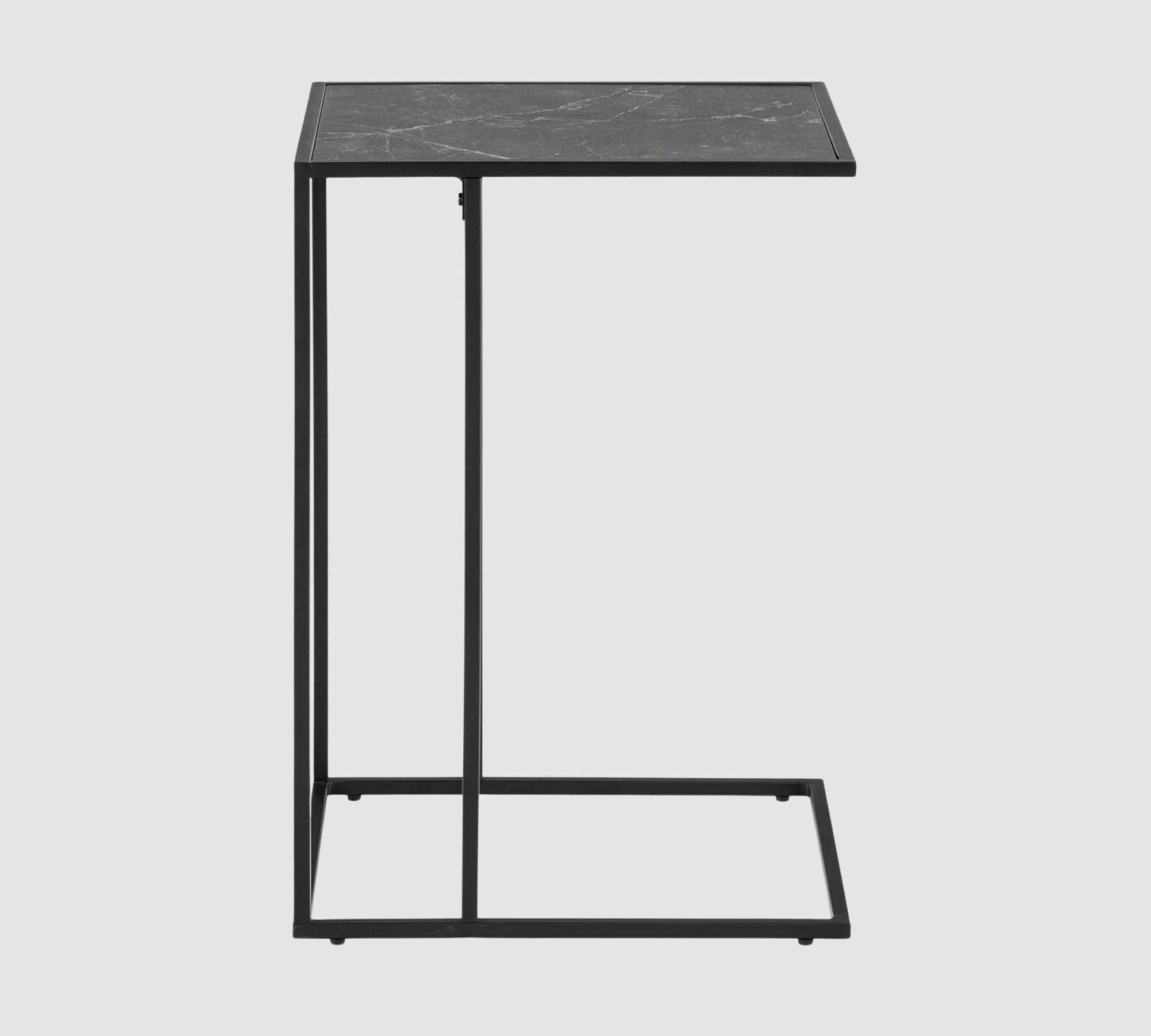 Beistelltisch MDF Marmor Dekor Schwarz 6
