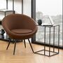 Beistelltisch MDF Marmor Dekor Schwarz 7