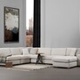Modern corner sofa White 1