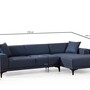 Divano moderno chaise longue destra blu 6