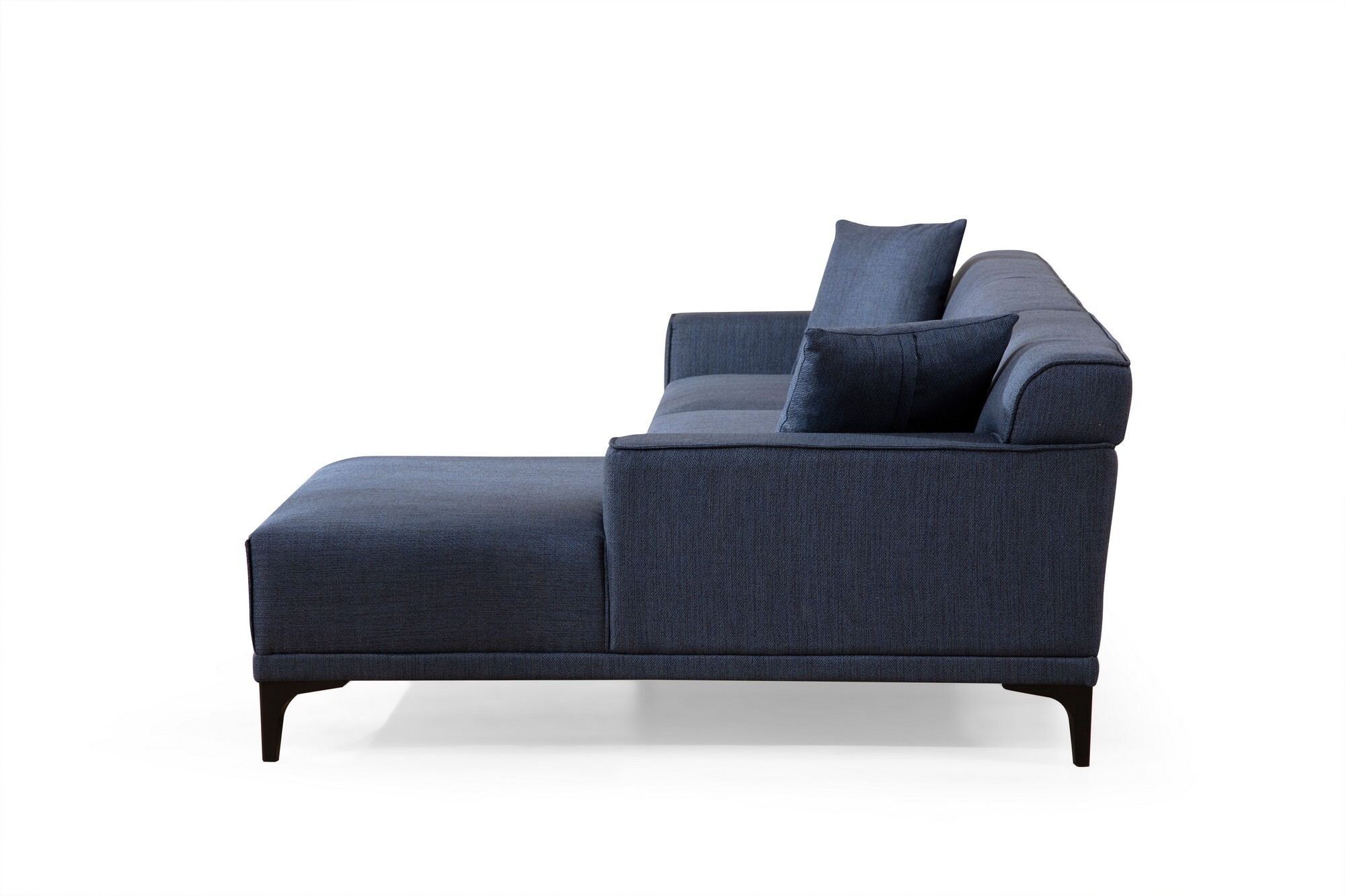 Modern Sofa Chaise Lounge Right Blue 7