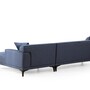 Modern Sofa Chaise Lounge Right Blue 8