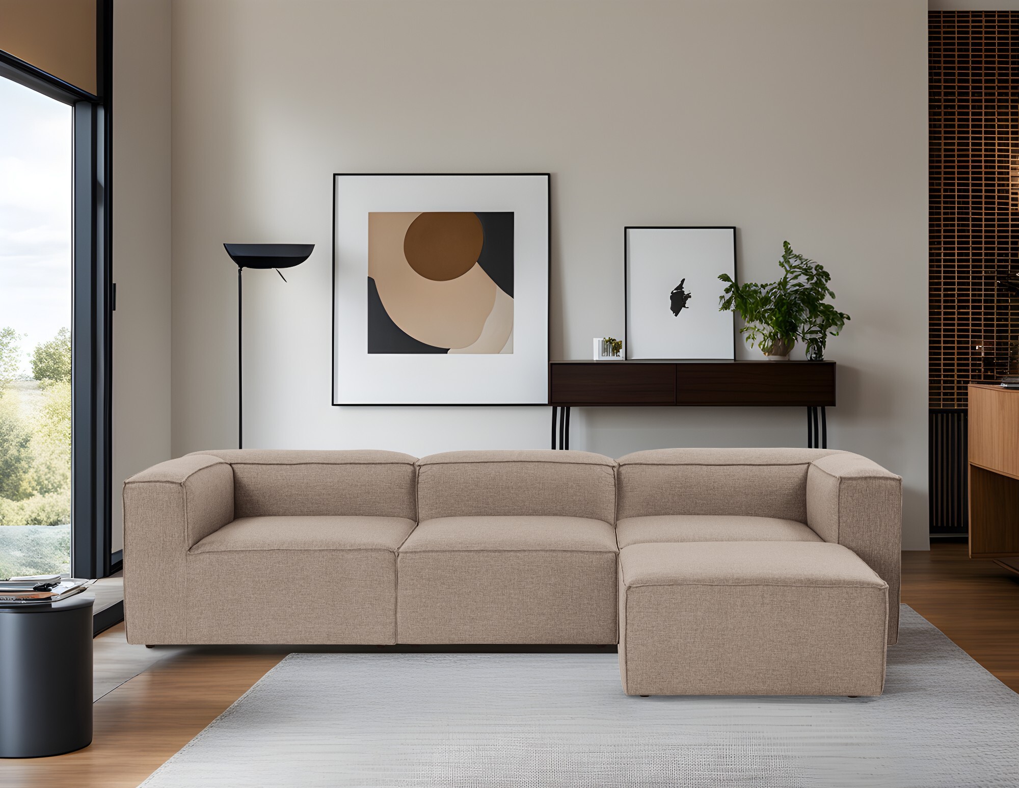 Valentina Sofa Chaise Lounge Right 0