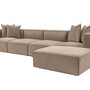 Emma Sofa 4-seater & footstool Cappuccino 2