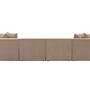 Emma Sofa 4-seater & footstool Cappuccino 4