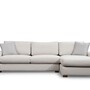 Modern sofa chaise longue right white 4