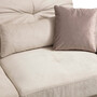 Modern sofa chaise lounge left ecru 3