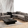 Elegant corner sofa anthracite 1