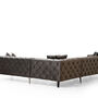 Elegant corner sofa anthracite 5