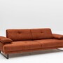 3-seater sofa orange 8
