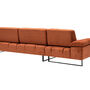 Modern sofa chaise lounge left small orange 6