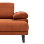 Modern sofa chaise lounge left small orange 7