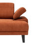 Modern sofa chaise lounge left small orange 8