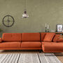 Modern sofa chaise lounge Right Large Orange 1