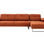 Modern sofa chaise lounge Right Large Orange 4