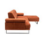 Modern sofa chaise lounge Right Large Orange 5