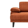 Modern sofa chaise lounge Right Large Orange 7