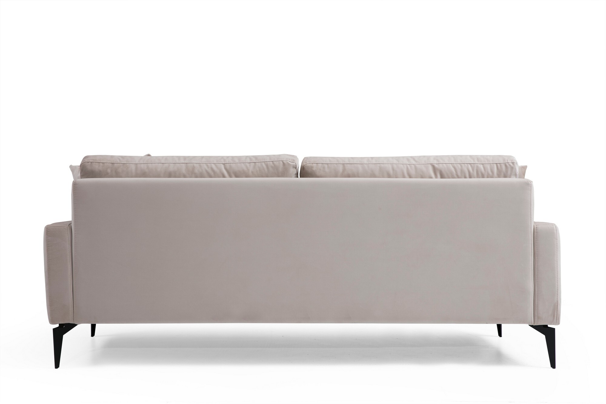 Modern sofa 3-seater Beige 6