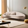 Elegante divano 3 posti beige 4