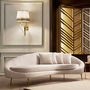 Elegante divano 3 posti beige 0