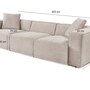 Emma Sofa 3-Sitzer Mokka 9