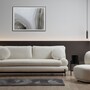 Modern sofa 3-seater cream 0