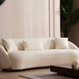 Modern 3-seater sofa Beige 0