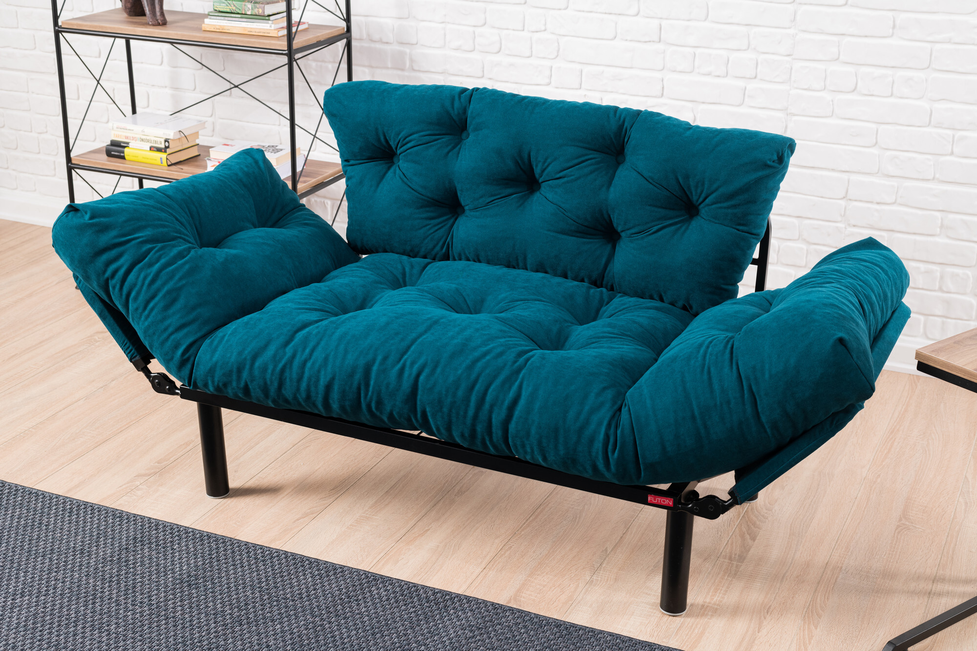 Sofa bed 2-seater petrol 1