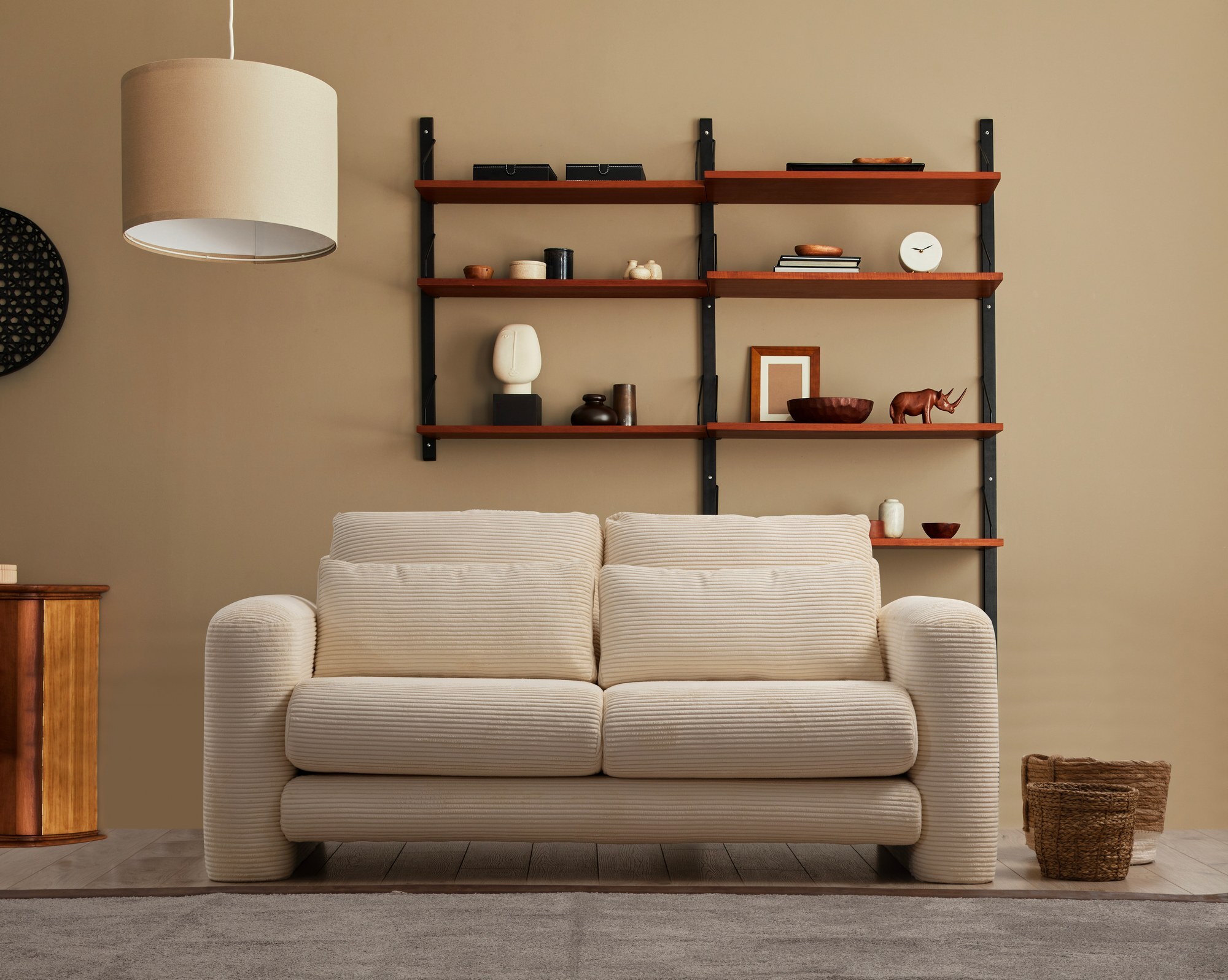 Sofa 2-seater Beige 0