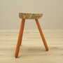 Vintage stool wood brown 1950s 4