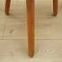 Vintage stool wood brown 1950s 7