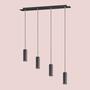 Pendant lamp Marley II Iron 4-light Black 2