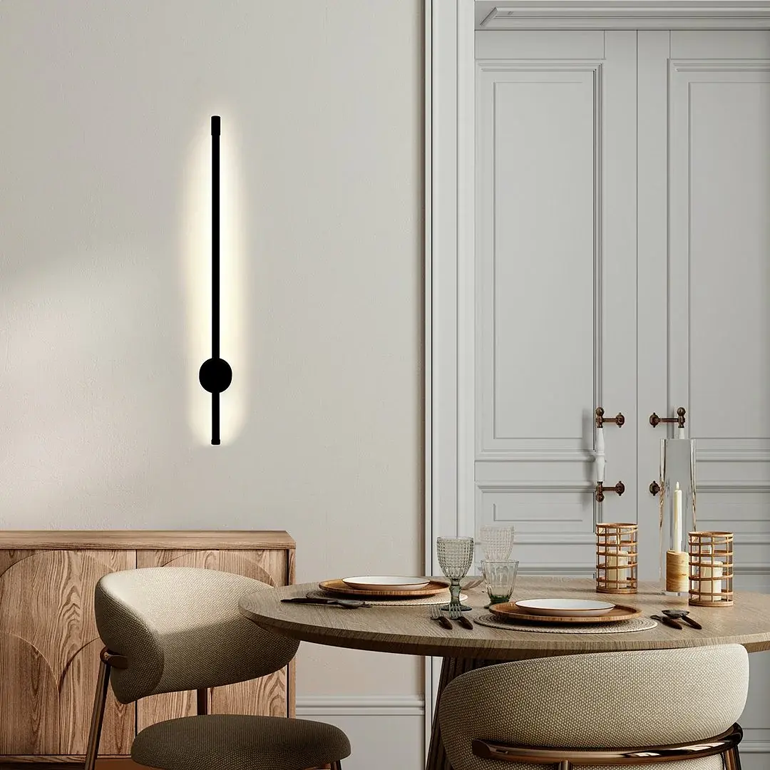 Minimalist LED Wall Lamp PERSEIS Classic Black 0