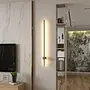Minimalistische LED Wandleuchte PERSEIS Classic Schwarz 1