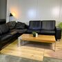 Arion Leather Sofa Black 0