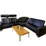 Arion Leather Sofa Black 4