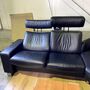 Arion Leather Sofa Black 6