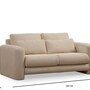 Sofa 2-seater Beige 6