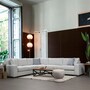 Modern corner sofa light grey 1