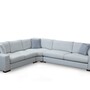 Modern corner sofa light grey 4