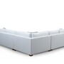 Modern corner sofa light grey 8