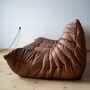 Togo Sofa 3-seater Smooth leather Folk Brown 2