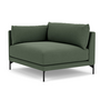 Vincent 1-Seater Corner Module Left Cura Dark Green 1