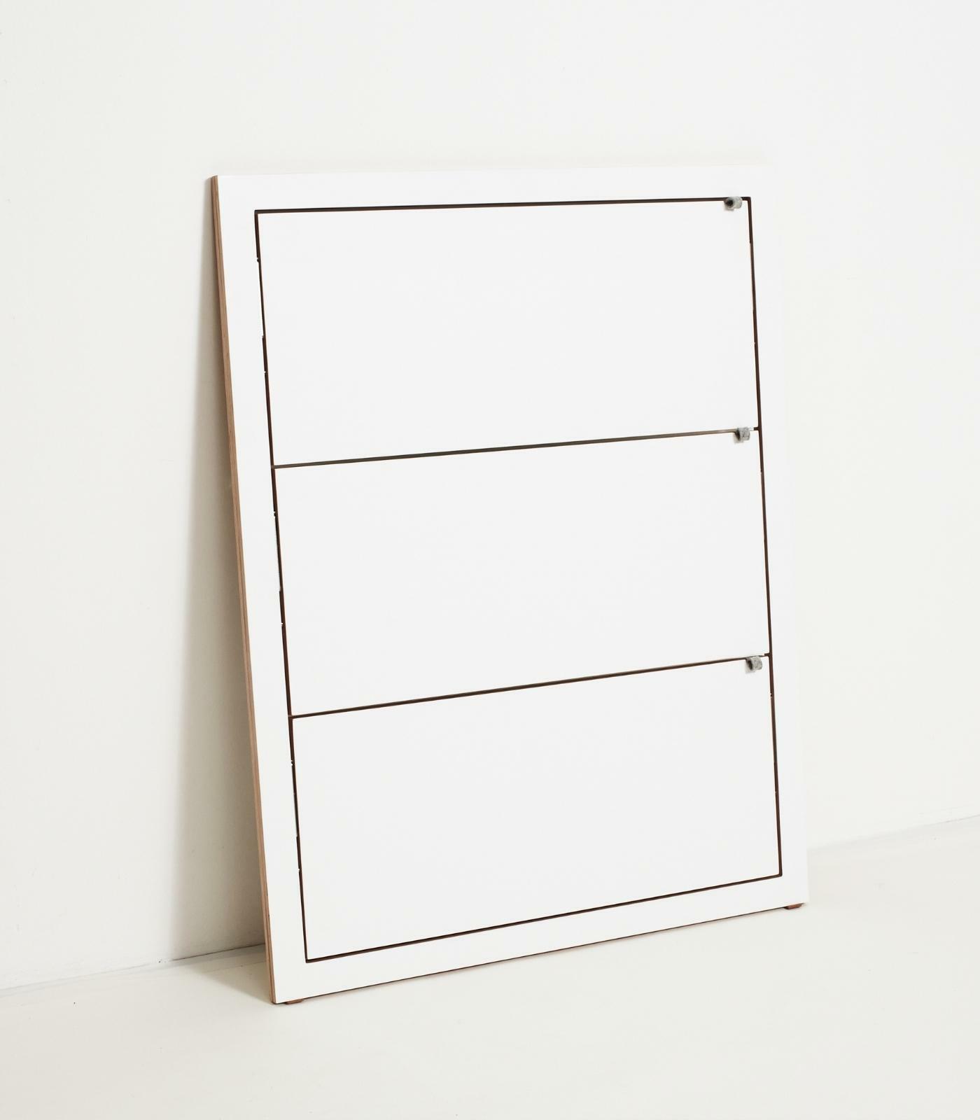 Fläpps Lean Shelf Wood White 80 x 100 cm 2