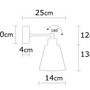 Wall lamp metal black 5