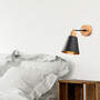 Wall lamp metal black 1