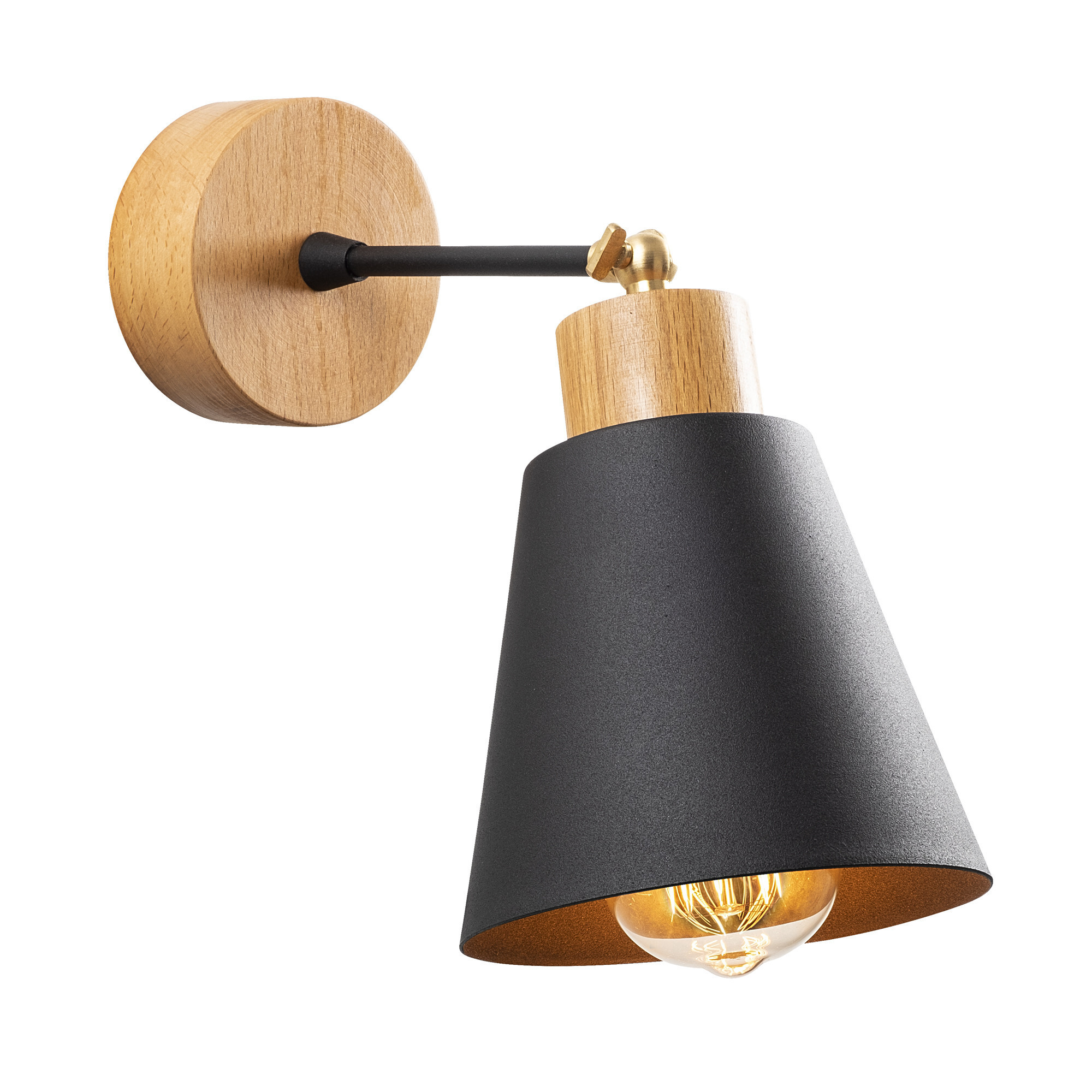 Wall lamp metal black 3